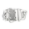 Bracciale Hermès Boucle Sellier taglia XL in argento - 00pp thumbnail