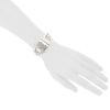Hermès Boucle Sellier size XL bracelet in silver - Detail D1 thumbnail
