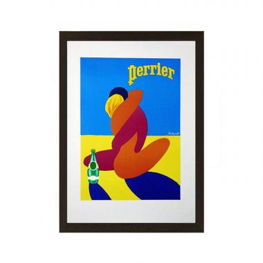 Affiche originale publicitaire Perrier, Bernard Villemot, de 1978