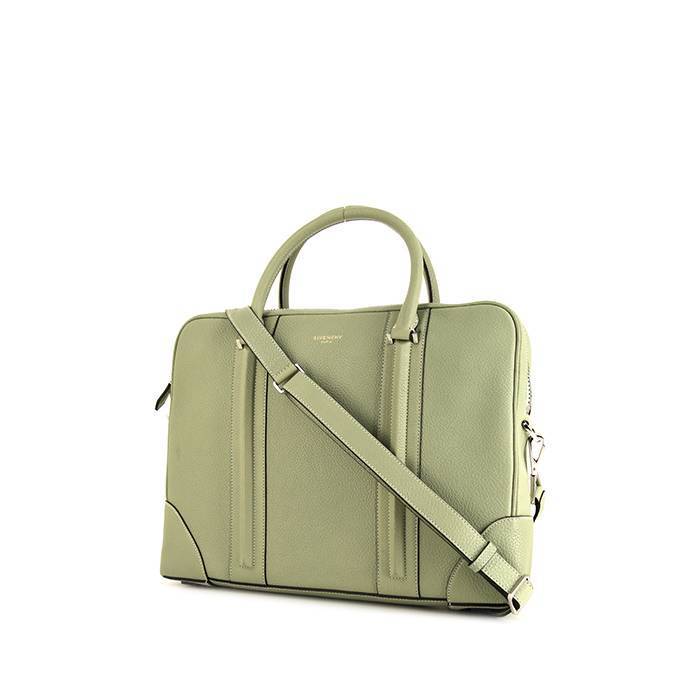 Briefcase In Green Leather