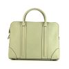 Briefcase in green leather - 360 thumbnail