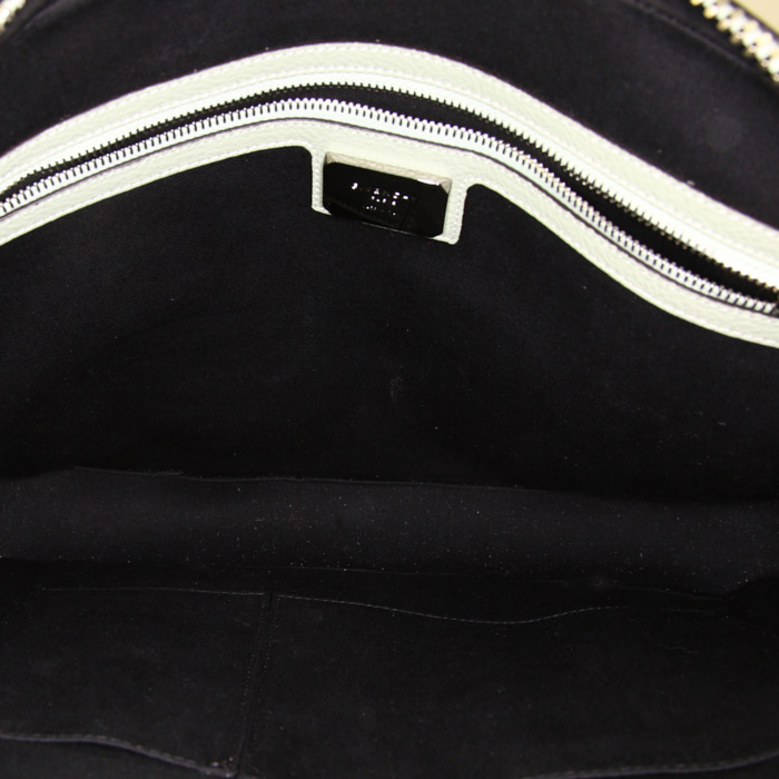 Briefcase in green leather - Detail D3