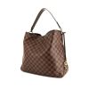 Bolso para llevar al hombro Louis Vuitton Graceful modelo pequeño en lona a cuadros y cuero marrón - 00pp thumbnail