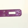 Bolsito de mano Hermès Kelly Cut en cuero box violeta Anemone - Detail D4 thumbnail