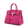 Hermes Birkin 30 cm handbag in pink togo leather - 00pp thumbnail