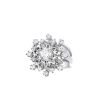 Vintage 1940's "Snowflake" ring in white gold,  platinium and diamonds - 00pp thumbnail