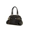 Louis Vuitton Le Radieux handbag in black taiga leather and black patent leather - 00pp thumbnail
