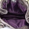 Miu Miu Matelassé shoulder bag in grey quilted leather - Detail D3 thumbnail
