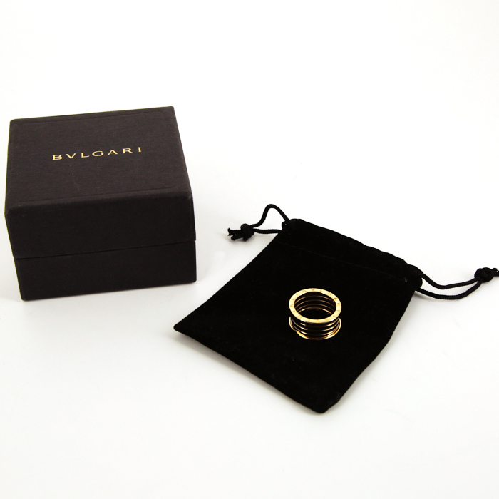 Anello Bulgari B.Zero1 modello grande in oro giallo - Detail D2