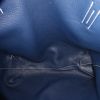 Shopping bag Hermes Double Sens in pelle togo blu marino e blu - Detail D3 thumbnail