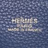 Shopping bag Hermes Double Sens in pelle togo blu marino e blu - Detail D4 thumbnail