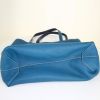 Shopping bag Hermes Double Sens in pelle togo blu marino e blu - Detail D5 thumbnail