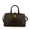 Yves Saint Laurent Chyc handbag in brown leather - 360 thumbnail