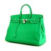 Hermes Birkin 40 cm handbag in green Bamboo togo leather - 00pp thumbnail