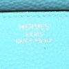 Borsa Hermes Birkin 35 cm in pelle togo blu Saint Cyr - Detail D3 thumbnail