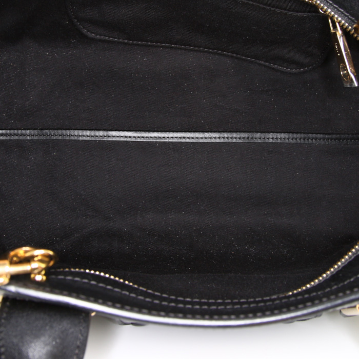 Borsa Chloé Alice in pelle bicolore nera e bianca - Detail D3