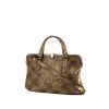 Bottega Veneta handbag in golden brown water snake - 00pp thumbnail