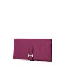 Hermès Béarn wallet in purple Anemone epsom leather - 00pp thumbnail