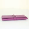Billetera Hermès Béarn en cuero epsom violeta Anemone - Detail D4 thumbnail
