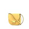 Céline Trotteur small model shoulder bag in yellow grained leather - 00pp thumbnail