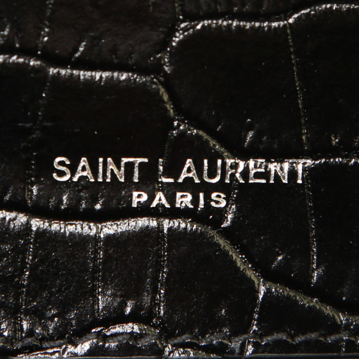 Saint Laurent Kate shoulder bag in black leather - Detail D3