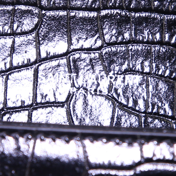 Saint Laurent Kate handbag/clutch in black leather - Detail D3