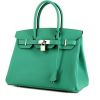 Hermès Birkin 30 cm handbag in green Verone epsom leather - 00pp thumbnail