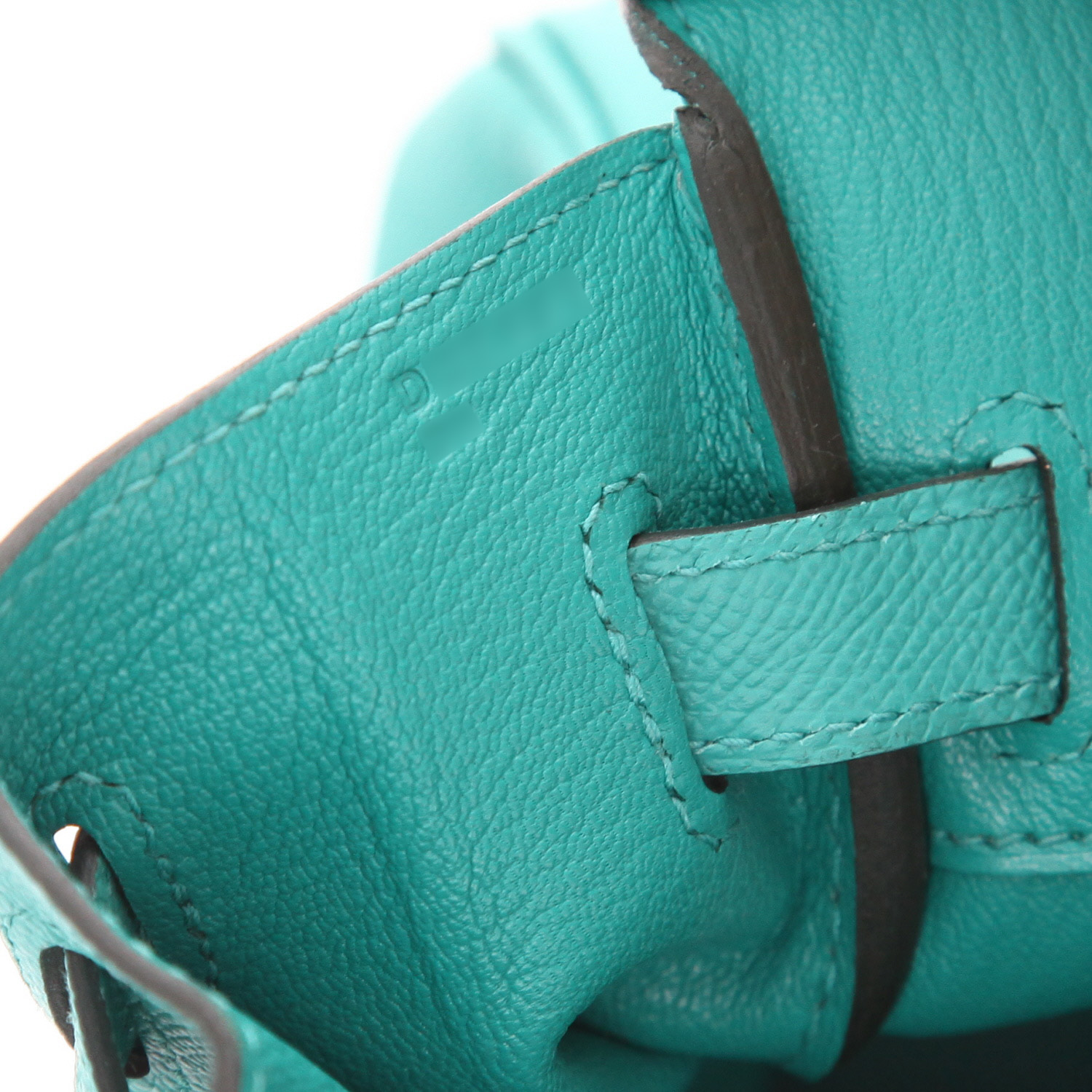 Sac à main Hermès Birkin 30 cm en cuir epsom vert Verone - Detail D4