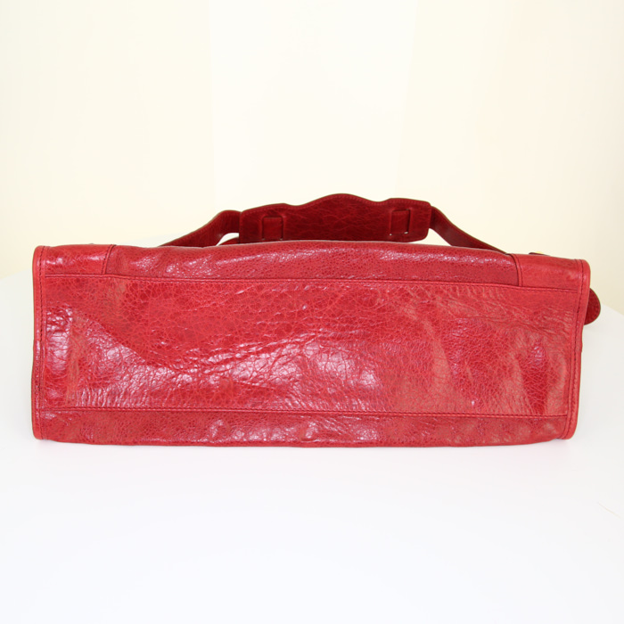 Borsa Balenciaga Classic City in pelle rossa - Detail D5