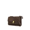 Hermès Vintage shoulder bag in brown ostrich leather - 00pp thumbnail