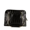 Chanel Grand Shopping shopping bag in black crocodile - 360 thumbnail