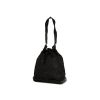 Prada shoulder bag in canvas and black leather - 00pp thumbnail