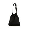 Prada shoulder bag in canvas and black leather - 360 thumbnail