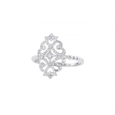 Sortija Messika Eden en oro blanco y diamantes
