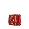 Saint Laurent Vicky shoulder bag in red patent leather - 00pp thumbnail