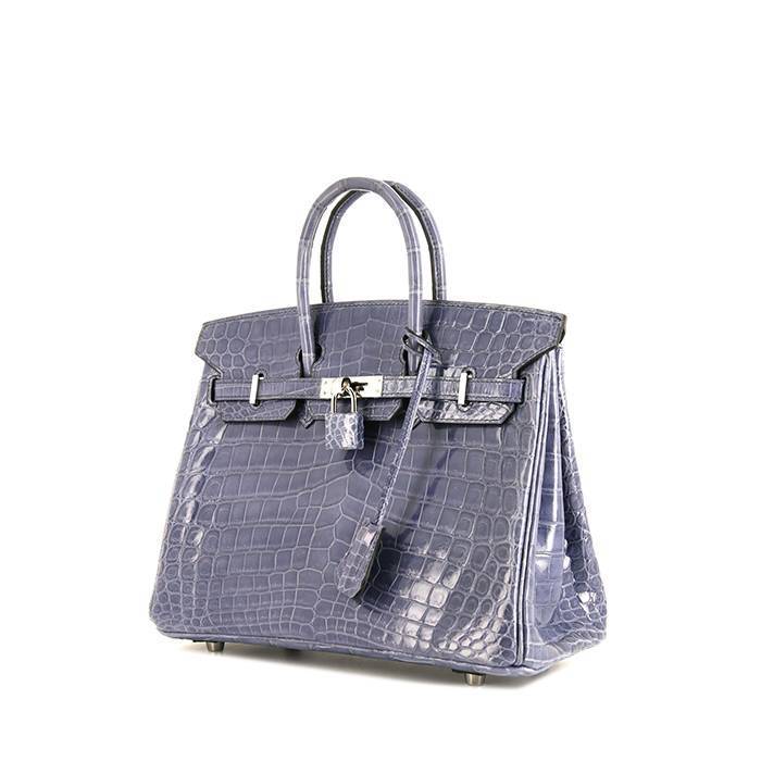 Hermes Birkin bag 25 Blue brighton Swift leather Gold hardware