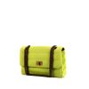 Bolso de mano Chanel 2.55 en jersey acolchado verde - 00pp thumbnail