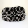 Louis Vuitton Speedy Damier Clair Obscur handbag in damier, white and black furr and black leather - Detail D4 thumbnail