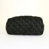 Louis Vuitton handbag in dark green canvas and black furr - Detail D4 thumbnail