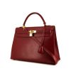 Hermes Kelly 32 cm handbag in red epsom leather - 00pp thumbnail