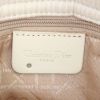 Borsa a tracolla Dior Lady Dior mini in tela beige e plexiglas trasparente - Detail D4 thumbnail