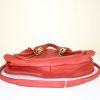 Chloé Paraty bag worn on the shoulder or carried in the hand in red leather - Detail D5 thumbnail