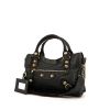 Balenciaga Giant City handbag in grey glittering leather - 00pp thumbnail