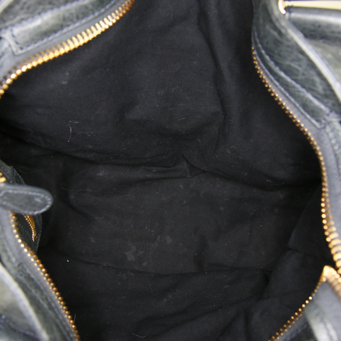 Balenciaga Giant City handbag in grey glittering leather - Detail D3