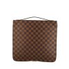 Louis Vuitton Organizer briefcase in ebene damier canvas and brown leather - 360 thumbnail
