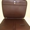 Louis Vuitton Organizer briefcase in ebene damier canvas and brown leather - Detail D2 thumbnail