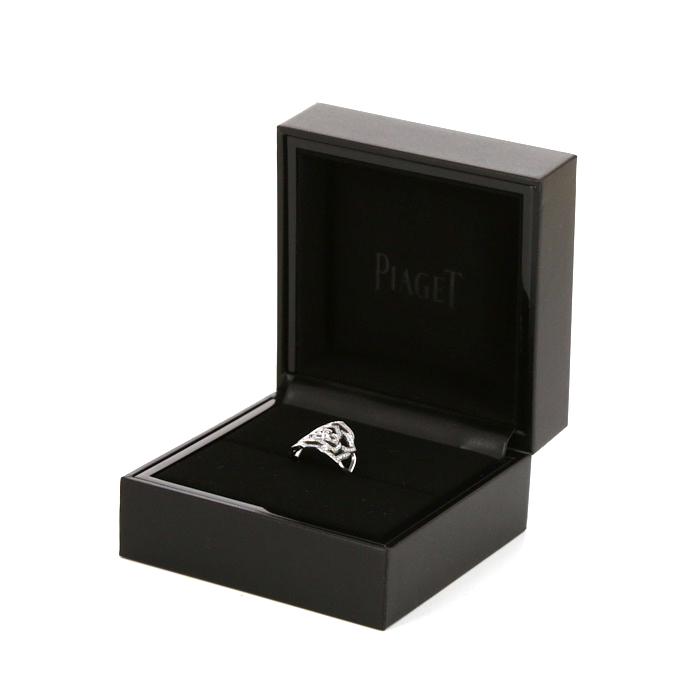 Sortija Piaget Rose en oro blanco y diamantes - Detail D2