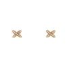Chaumet Lien earrings in pink gold and diamonds - 00pp thumbnail