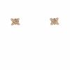 Paire de boucles d'oreilles Chaumet Lien en or rose et diamants - 360 thumbnail