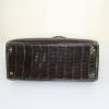 Hermès Hermes 404 handbag in brown crocodile - Detail D4 thumbnail